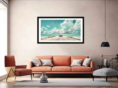 Beach Road Car Framed Print