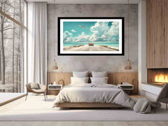 Beach Road Car Framed Print
