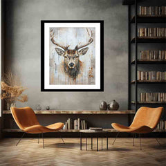 Deer Art Framed Print