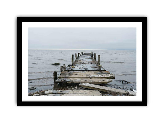 Broken Jetty Framed Print