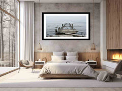 Broken Jetty Framed Print