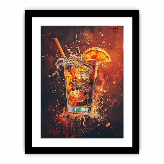 Whiskey Glass Framed Print