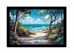 Beach Path  Framed Print