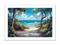 Beach Path  Framed Print