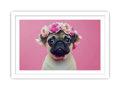 Pug Dog Framed Print