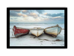 Three Boats Framed print