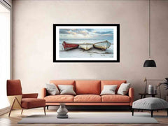Three Boats Framed print