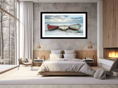 Three Boats Framed print