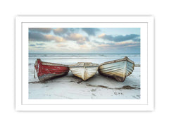 Three Boats Framed print