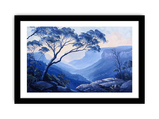 Blue Mountians Framed Print