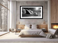 Opera House Black and  white Framed Print