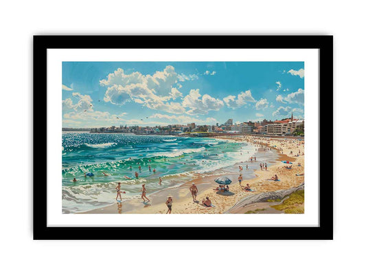 Bondi Beach Art Framed Print