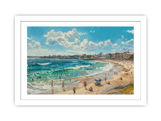 Bondi Beach Art Framed Print