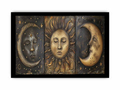 Sun Moon Framed Print Framed print
