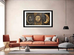 Sun Moon Framed Print Framed print