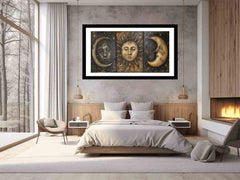 Sun Moon Framed Print Framed print