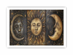 Sun Moon Framed Print Framed print