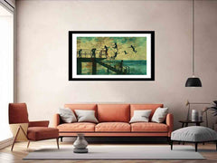 Kids Dive Art Framed Print