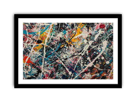 Color Drip Framed Print print