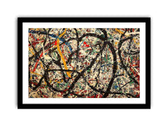 Color Drip Framed print