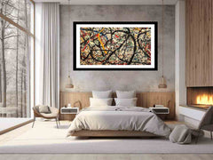 Color Drip Framed print