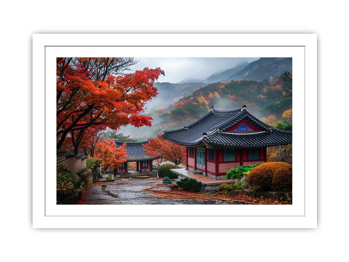 South Korea Art Framed Print