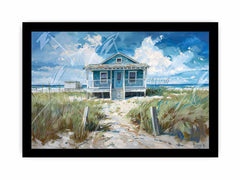 Beach House Framed Print