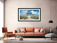Beach House Framed Print