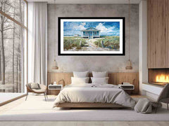 Beach House Framed Print