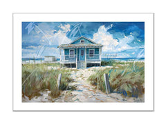 Beach House Framed Print