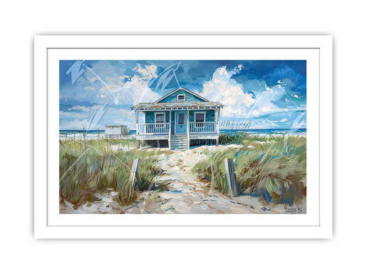 Beach House Framed Print