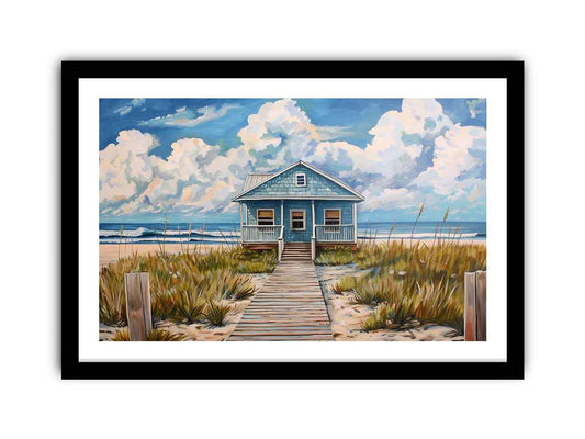 Beach House  framed print