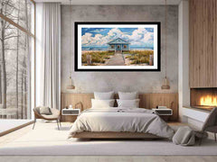 Beach House  framed print