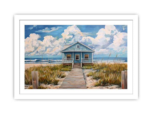 Beach House  framed print