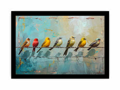 Birds on wire