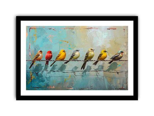 Birds on wire