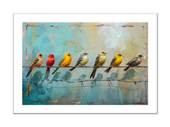 Birds on wire