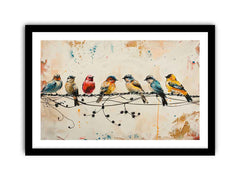 Birds on wire Art