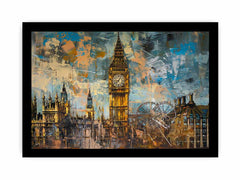 London Clock Framed Print
