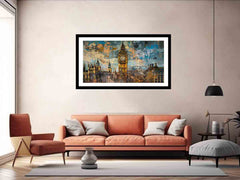 London Clock Framed Print