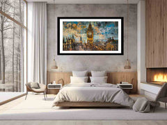London Clock Framed Print