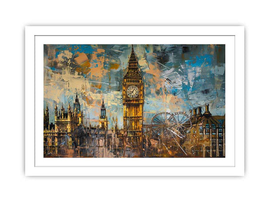 London Clock Framed Print