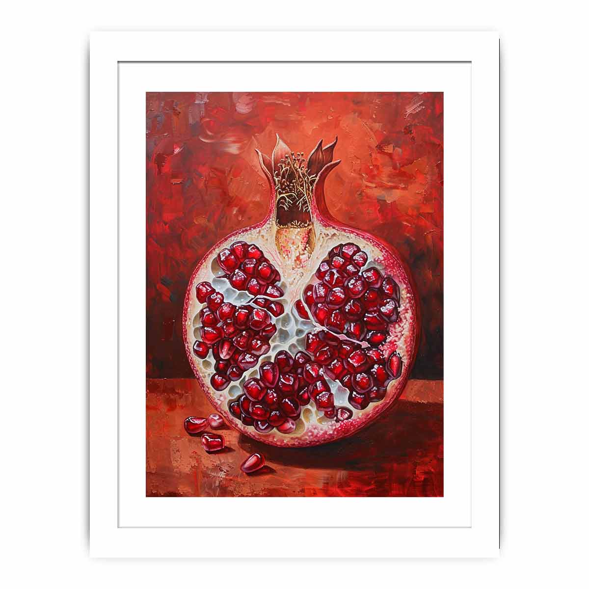 Pomegranate framed  Print