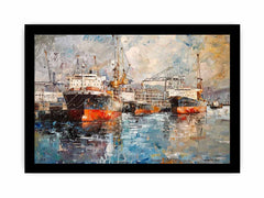 Port Art Framed Print
