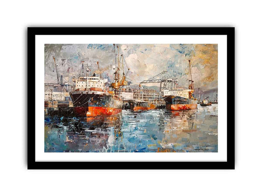 Port Art Framed Print