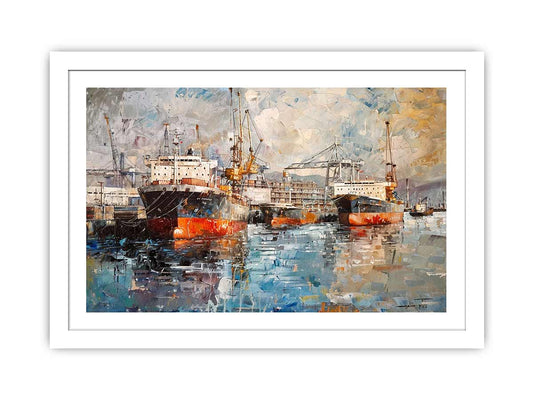 Port Art Framed Print