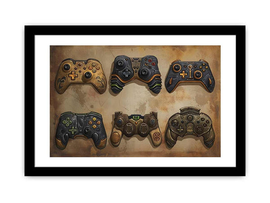 Video Game Controller Framed Print