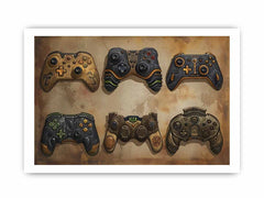 Video Game Controller Framed Print