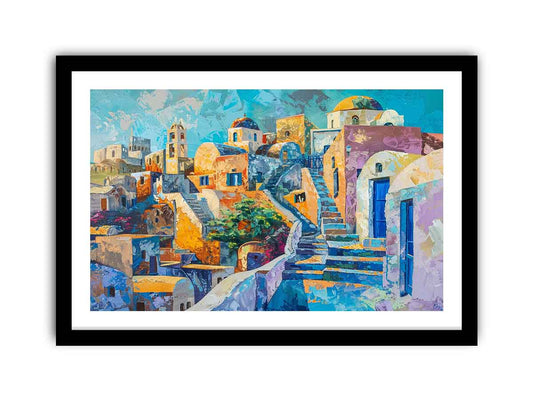 Santorini Art Framed Print