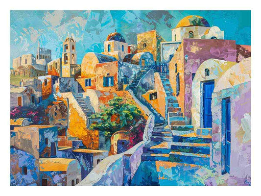 Santorini Art Framed Print